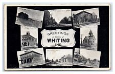 c1912 Whiting,  IN Postcard - Multiview GREETINGS - near Chicago in Lake County picture