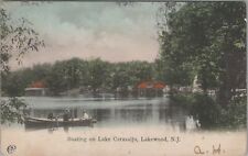 Postcard Boating on Lake Carasaljo Lakewood NJ  picture
