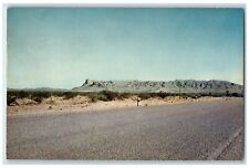 c1950's Three 3 Mile Mountain On US Highway 80 Near Van Horn Texas TX Postcard picture