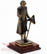 Solid Brass Amber Figurine of philosopher Immanuel Kant statue picture