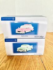 Department 56 2009 Out For A Drive Ceramic Cars Set of 2 #808736 Has Box picture