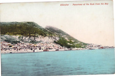 Gibraltar Panorama of the Rock from the Bay No Printing on Reverse Side Postcard picture