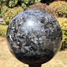 8.8LB TOP Natural Blue amphibole quartz sphere crystal ball reiki healing 883 picture