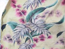Vintage Tropical Hawaiian & Florida Tiki Hut Barkcloth Drapes Cotton Drapes picture