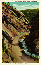 South St Vrain Canon Estes Park Colorado Unposted C1930 WB Vintage Postcard picture