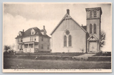Postcard Mankato, Kansas, Methodist Church and Parsonage A751 picture