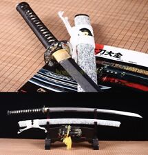 L6 Steel Clay Tempered Japanese Samurai Katana Choji Hamon Hadori Polish Sword picture