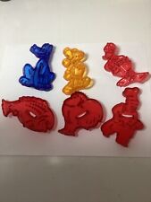 Lot of Six Vintage Red Cookie Cutters HRM LOMA Disney picture