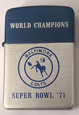 Rare Never Fired 1971 Baltimore Colts Super Bowl Champions Storm King Lighter picture