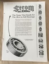 Strom ball bearings car 1924 orig vintage print ad 1920s illus. automobile large picture