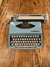 Vintage Light Blue Consul Typewriter picture