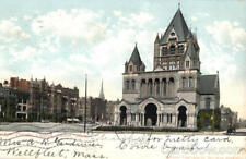 1906 Boston,MA Trinity Church Suffolk County Massachusetts Postcard 1C stamp picture