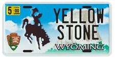 Yellowstone National Park 2000 Wyoming License plate picture