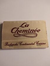 Vintage Large Matches From La Cheminee Restaurant Ontario California. picture