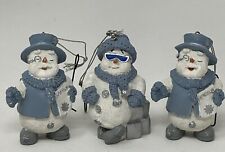 Snow Buddies Ornaments Snowman Cousin Slick w Shades Mayor Blustery w Speech Y2K picture