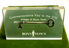 Vintage Key to the city in lucite acrylic picture