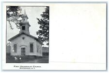 c1905's First Universalist Church Building Tower Whitesville New York Postcard picture