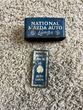 VINTAGE GE NATIONAL MAZDA AUTO LAMPS TIN With Lid picture