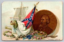 General Thomas Stonewall Jackson Confederate Raphael Tuck c1910 Postcard picture