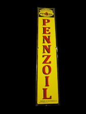 Porcelain Pennzoil Motor Oil Enamel Metal Sign Size 36 