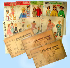 Lot of 10 Vintage SEWING PATTERNS 1940s 50s 60s Simplicity  KIds Lot #KA5 picture