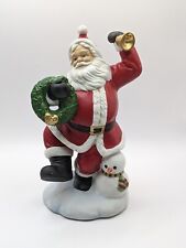 HOMCO Home Interiors Christmas Santa Snowman Figurine Wreath Bell 5411~ 8