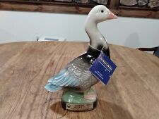 1979 JIM BEAM REGAL CHINA VINTAGE BLUE SNOW GOOSE WHISKEY DECANTER EMPTY picture