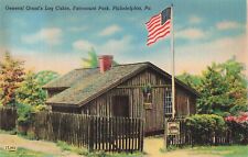 Philadelphia Pennsylvania Postcard General Grant's Log Cabin c1950s      L1 picture