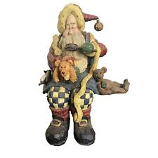 Vintage 1998 Carvers Choice Christmas Boyds Sitting Santa Figurine Collectible picture