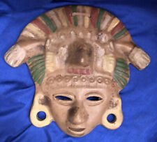 Vintage Decorative Teotihuacan Mesoamerican Ceramic/ Clay Mask Wall Hanging picture