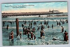 Mid-Winter Scene, Pleasure Pier, Long Beach California CA Postcard Posted 1922 picture