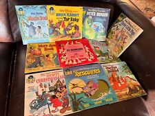 LOT OF VINTAGE DISNEY READ-ALONG BOOKS AND RECORDS (1970's) Brer Rabbit Tar Baby picture