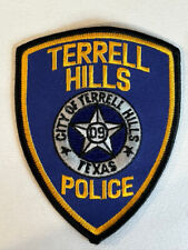 Vintage - Terrell Hills Police Patch Texas TX Shoulder Hat picture