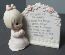Precious Moments Figurine 1993 Serenity Pray Girl Praying 530697 - 3 c4 hse picture