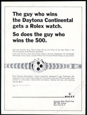 1966 Rolex Daytona watch photo race theme vintage print ad picture