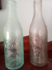 TWO ANTIQUE CHEERY NECTAR CO. ROME GA BOTTLES SOLD SEPARATELY- 1 AQUA & 1 CLEAR picture