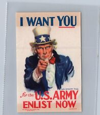 original 1940 decal I WANT YOU FOR THE US ARMY James Montgomery Flagg UNCLE SAM picture