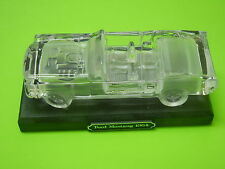 1964 FORD MUSTANG CONVERTIBLE GLASS CRYSTAL CAR AUTOMOBILE PAPERWEIGHT picture
