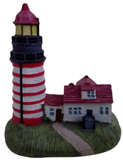 West Quoddy Headlight 009-117 Spoontiques Miniature Village Lighthouse Figurine picture