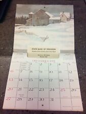 Vintage 1981 Dennison Minnesota MN State Bank Calendar USA Goodhue Rice Counties picture