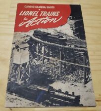 Vintage 1945 Candid Camera Shots Lionel Trains in Action Photo Booklet Pamphlet  picture