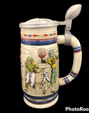 1983 Avon Beer Stein Vintage Brazil Avon History of Football Handcrafted Ceramic picture