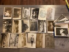 Lot of RPPC Real Photo Postcards + Other  People Animals WWI Military Buildings picture