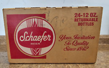 Vintage Schaefer Beer Cardboard Box/Case 24-12oz F&M Schaefer Lehigh Valley PA picture