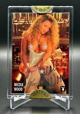 1995 Playboy NICOLE WOOD Miss April ‘93 Auto SP (Uncirculated) picture