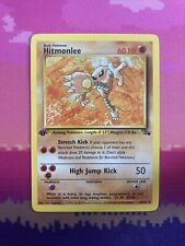 Pokemon Card Hitmonlee Fossil 1st Edition Rare 22/62 Near Mint picture