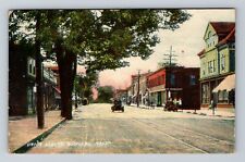 Rockland MA-Massachusetts, Scenic View Of Union Street Vintage c1907 Postcard picture