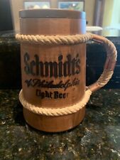 Vintage Schmidt Collector Series Beer Mug. Excellent Condition W/ Rope Handle picture
