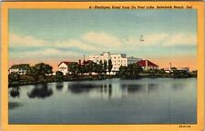 Rehoboth Beach DE-Delaware, Henlopen Hotel, Lake, Vintage Postcard picture
