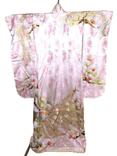 Japanese Kimono Uchikake Vintage Gorgeous wedding golden peacock embroidery (u55 picture